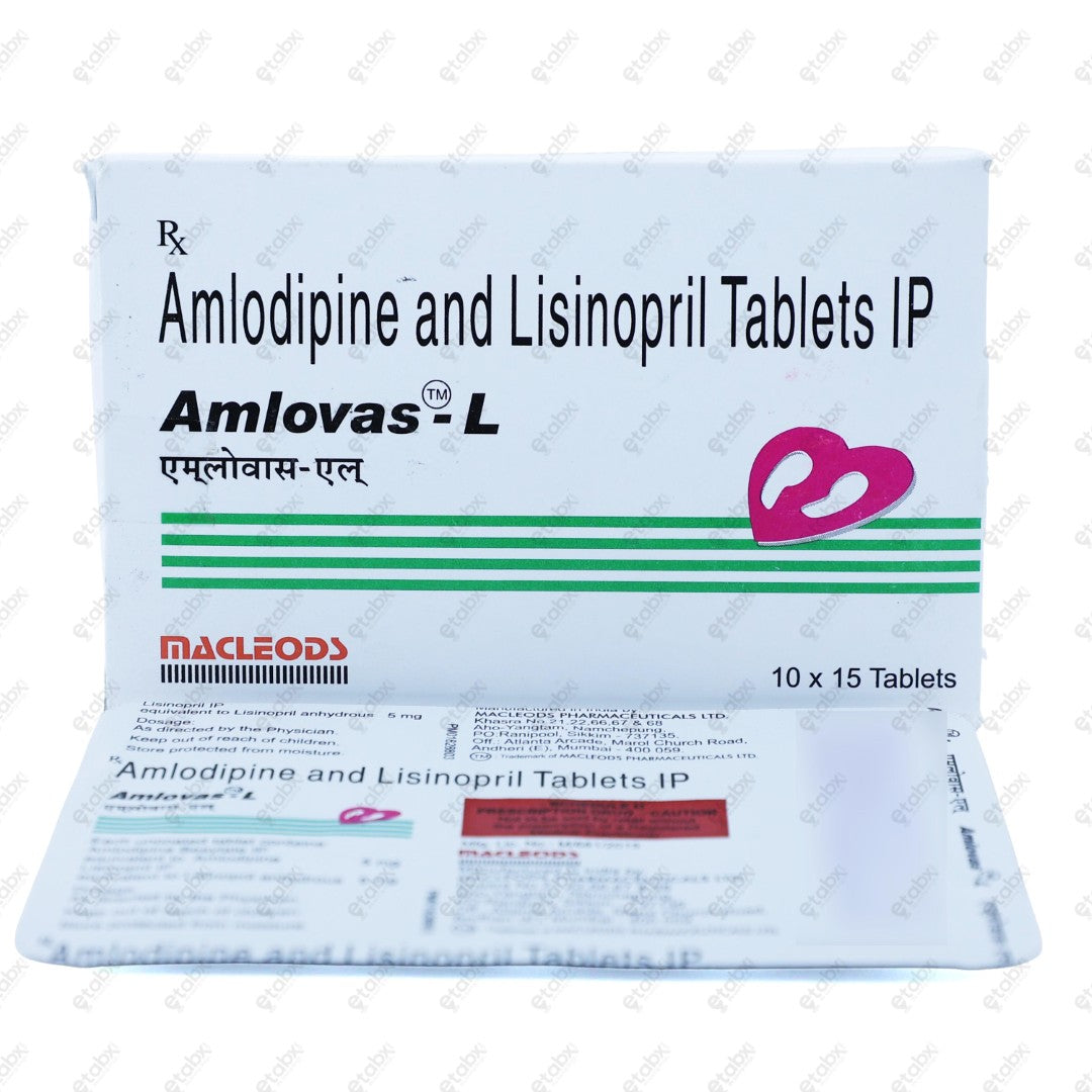 Amlovas L Tablets 15's