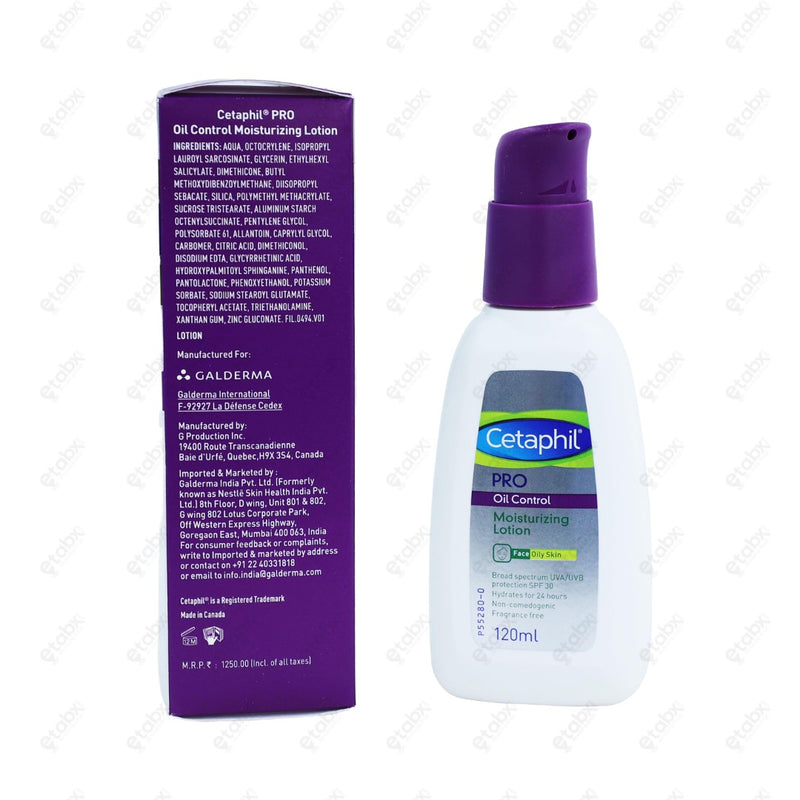 Cetaphil Pro Oil Control Moisturizing Lotion 120ml