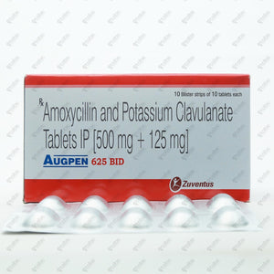 AUGPEN 625 BID Tablet 10's