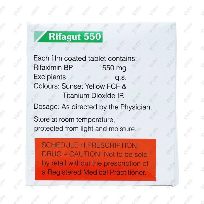 Rifagut 550mg Tablet 10's