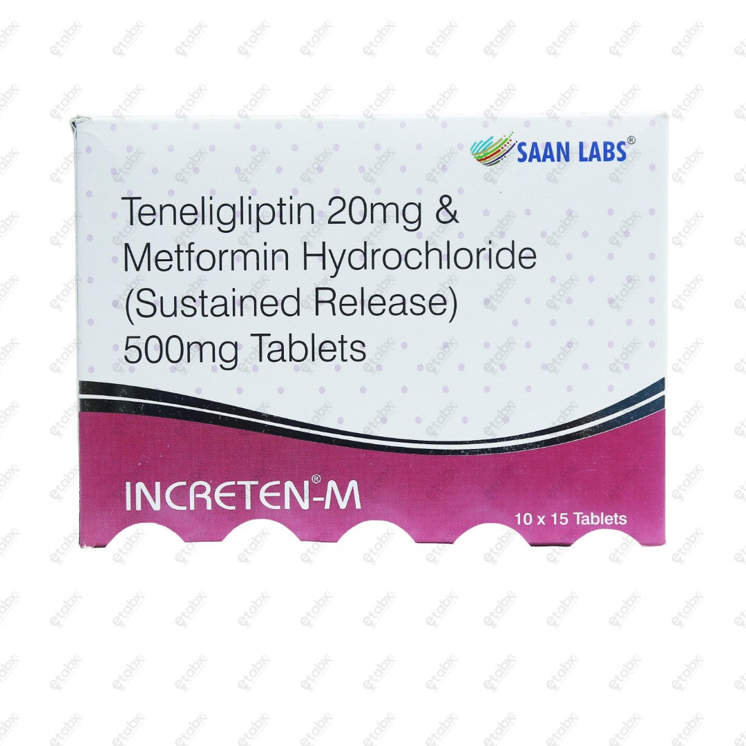 Increten M Tablets 15's