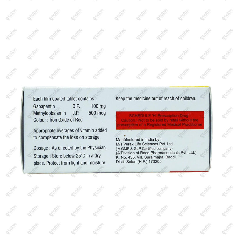 Gabarace M 100mg Tablet