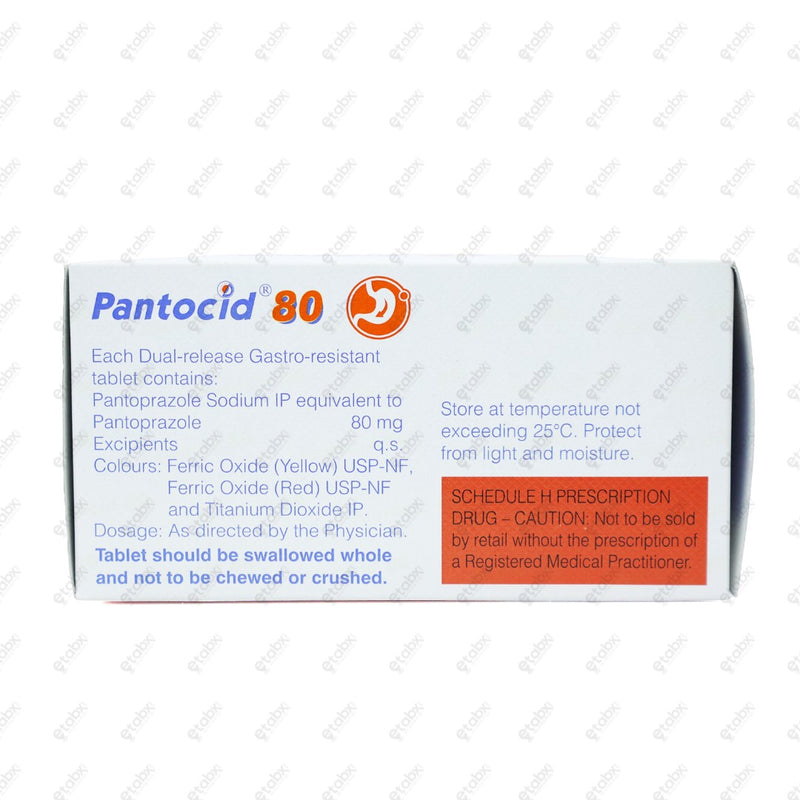 Pantocid 80mg Tablet 15's