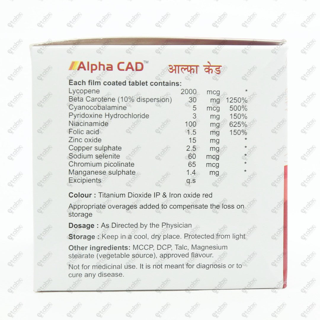 Alpha Cad Tablet 10's