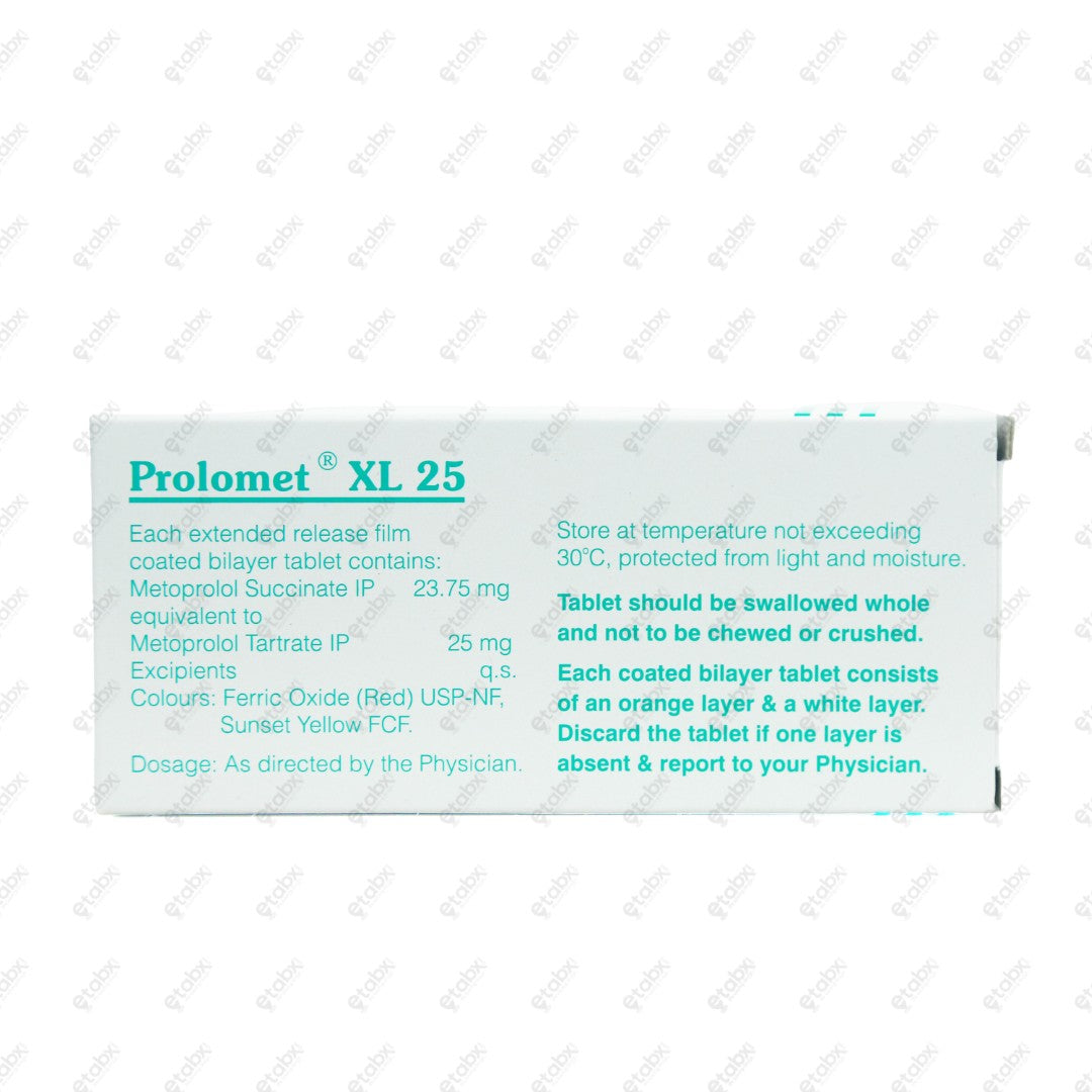 Prolomet XL 25 Tablet 10's