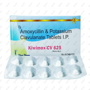 Kiwimox CV 625mg Tablets 10's