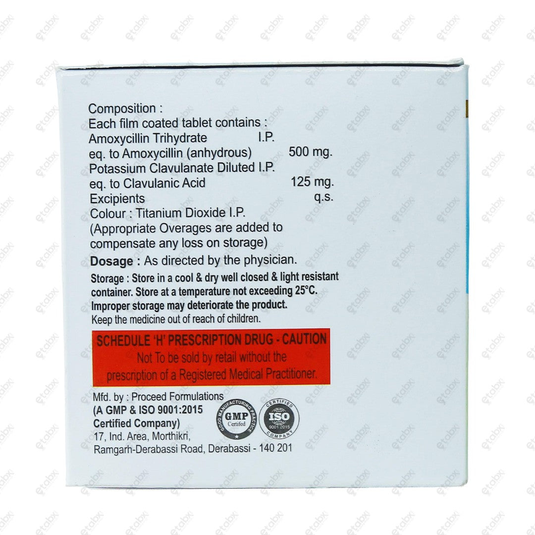 Kiwimox CV 625mg Tablets 10's