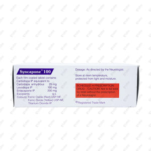Syncapone 100mg Tablet 10's