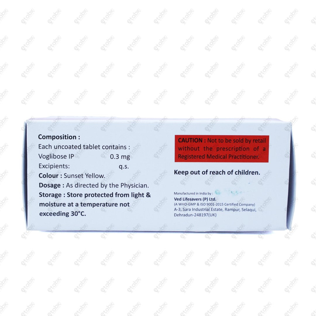 Voglet 0.3mg Tablet 10's