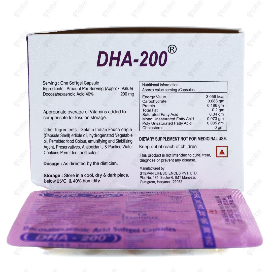 DHA 200mg Capsule 15's