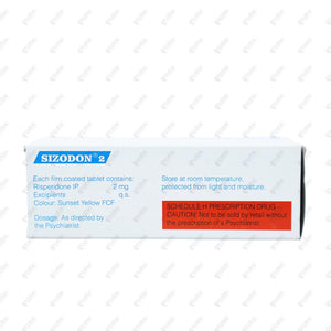Sizodon 2mg Tablet 10's