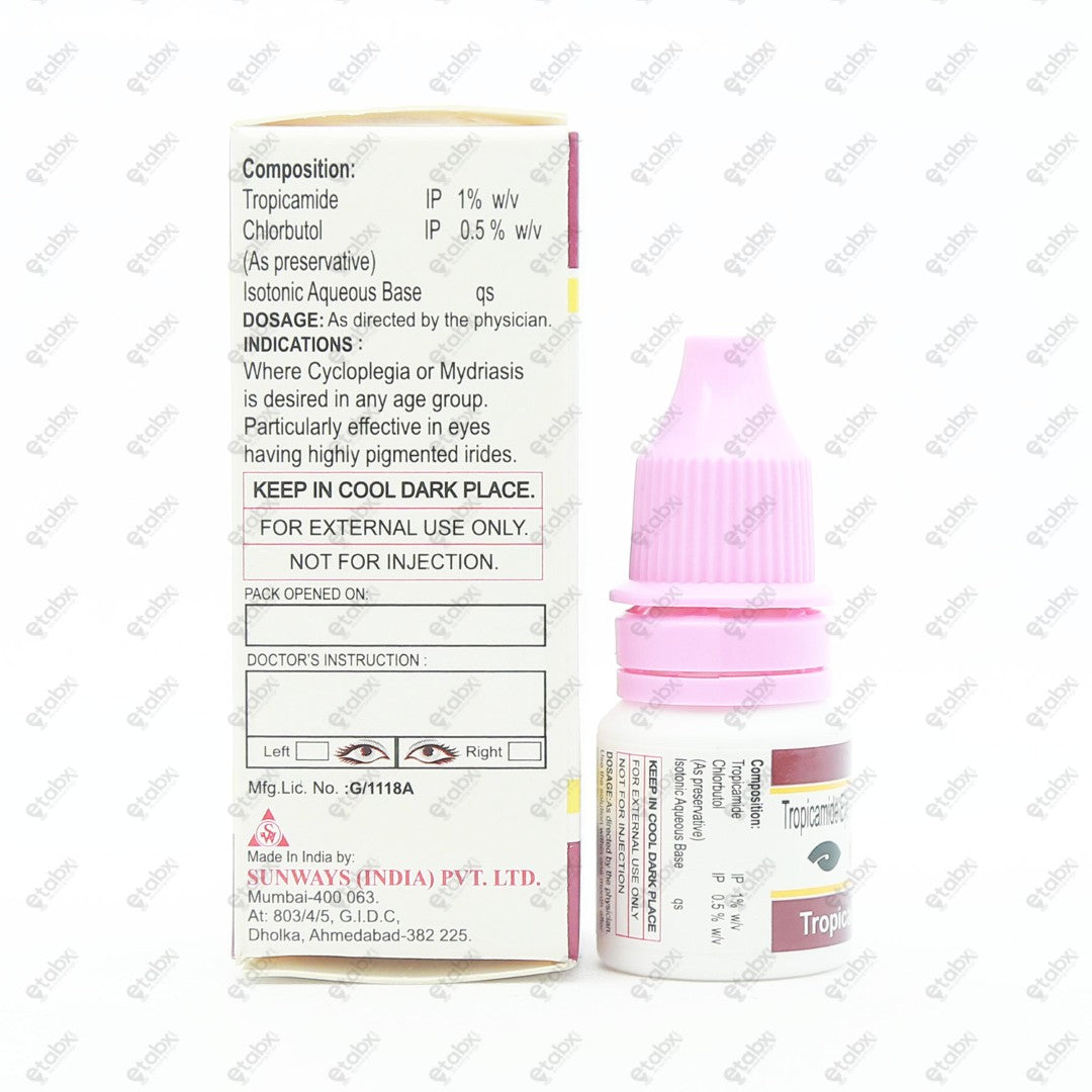 Tropicacyl 1% Eye Drops 5ml