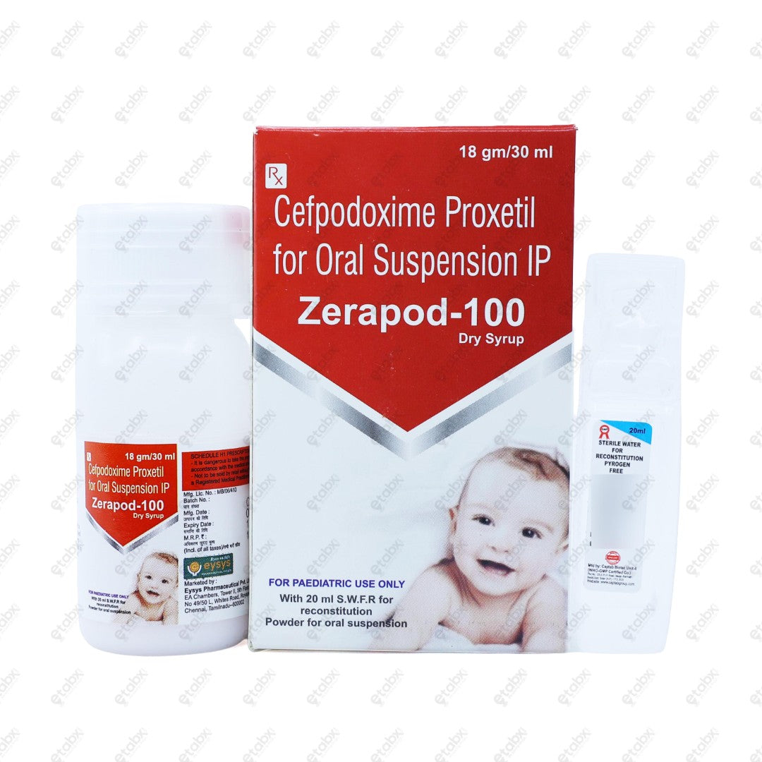 Zerapod 100mg Dry Syrup 30mL