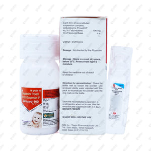 Zerapod 100mg Dry Syrup 30mL