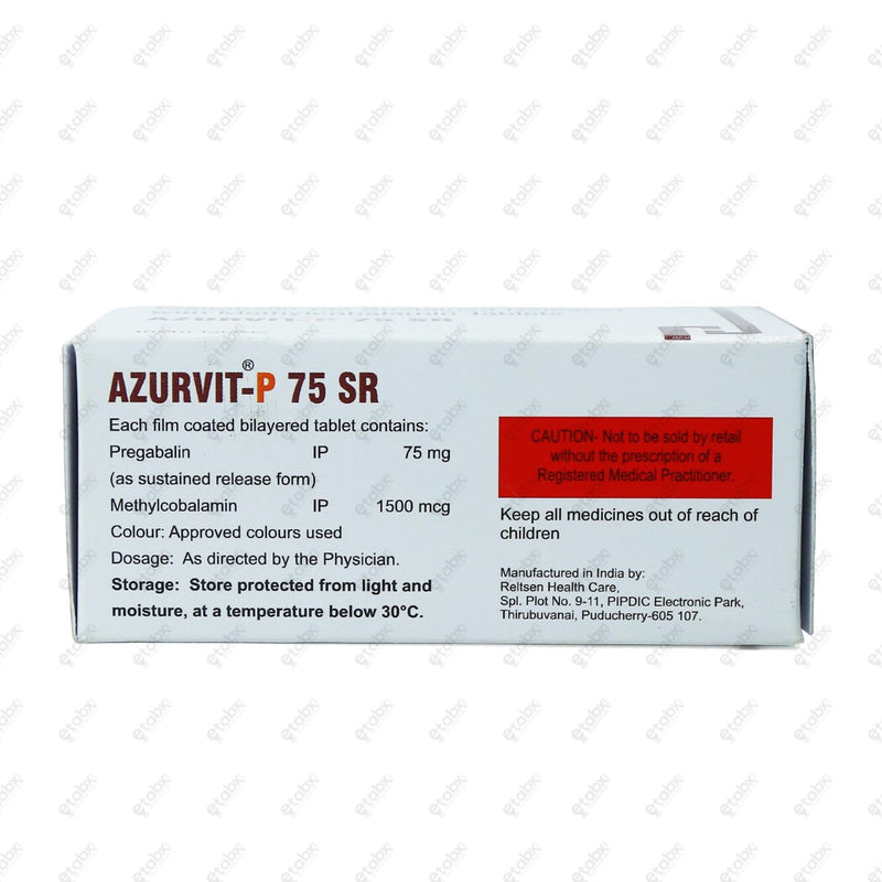 Azurvit P 75mg SR Tablets 10's