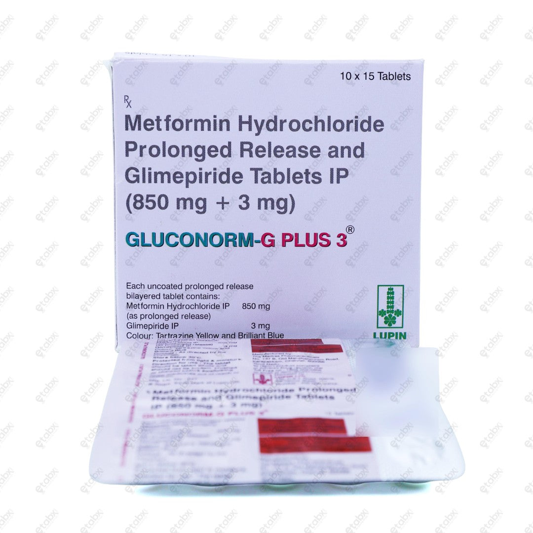 Gluconorm G Plus 3 Tablet 15's