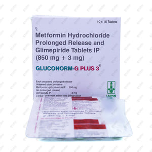Gluconorm G Plus 3 Tablet 15's