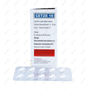 Cetze Tablet 10's