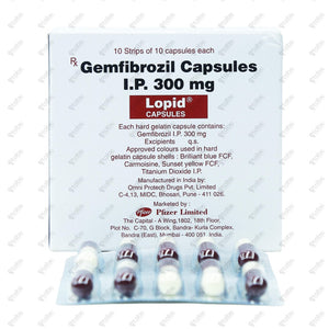 Lopid 300mg Capsule 10's