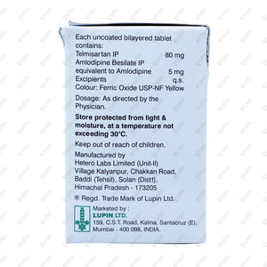 TELISTA AM 80mg Tablets (15's)