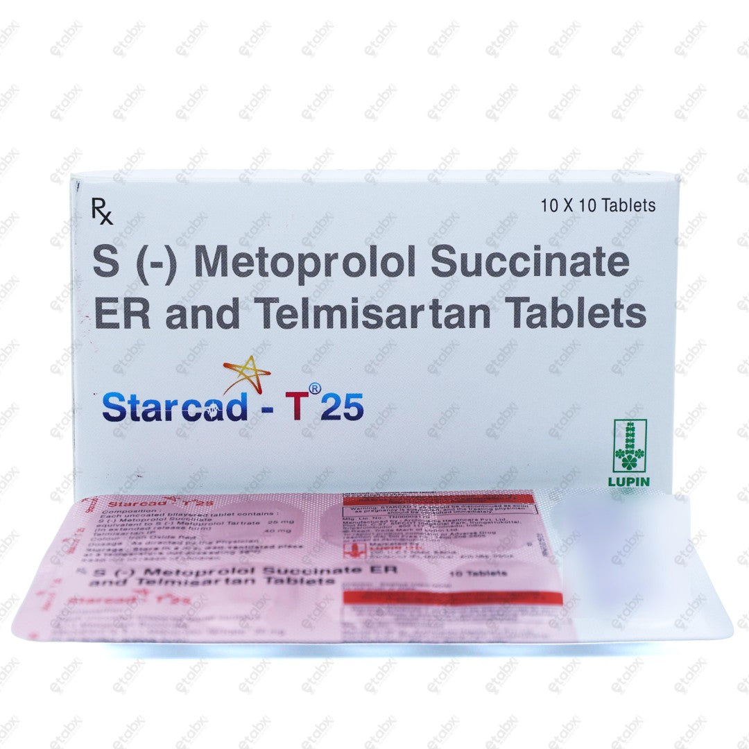 Starcad T 25mg Tablets 10's