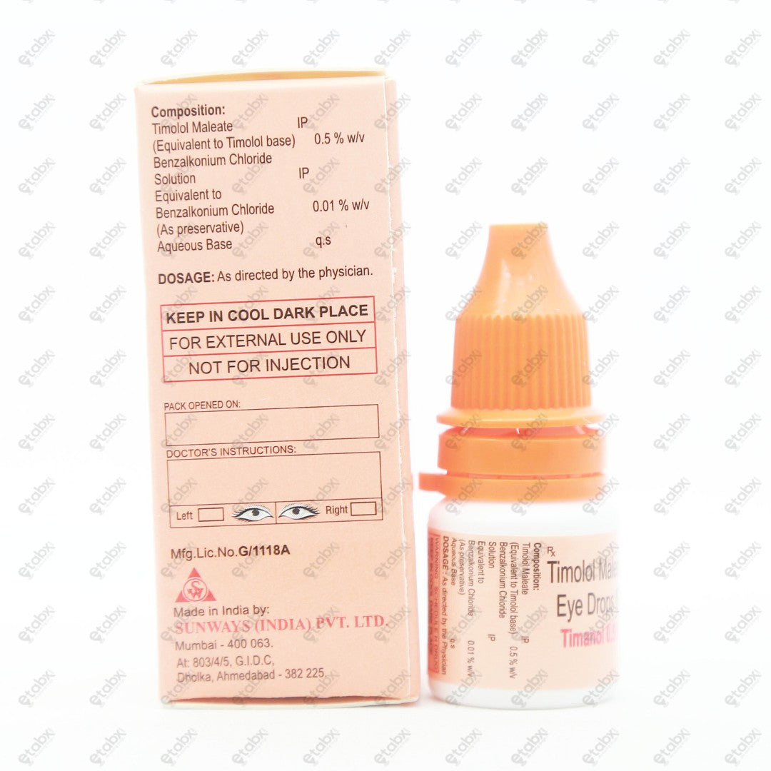 Timanol 0.5% Eye Drops 5ml