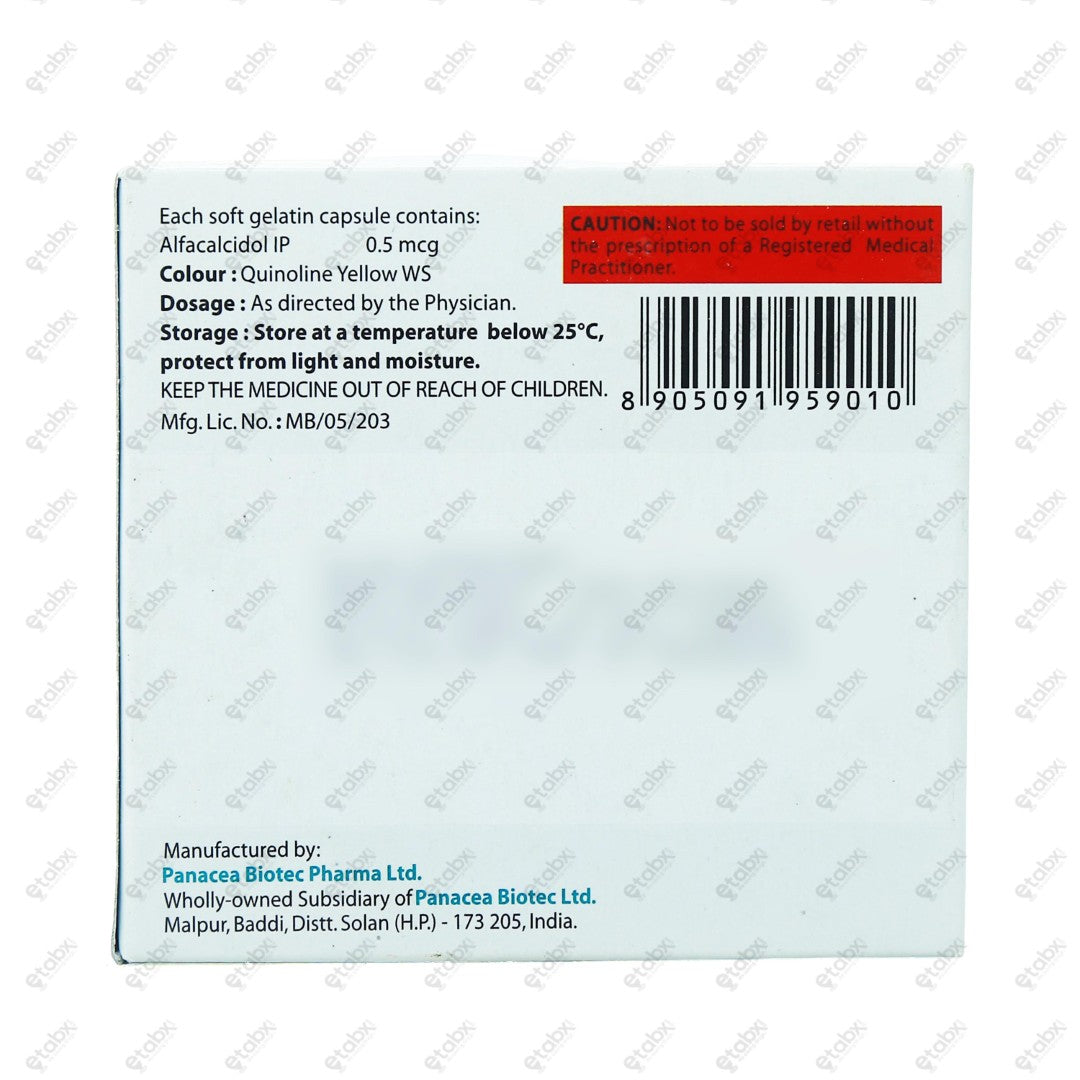 ALPHADOL 0.5mg Capsule 10's
