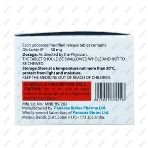 Glizid MR 30mg Tablet 10's