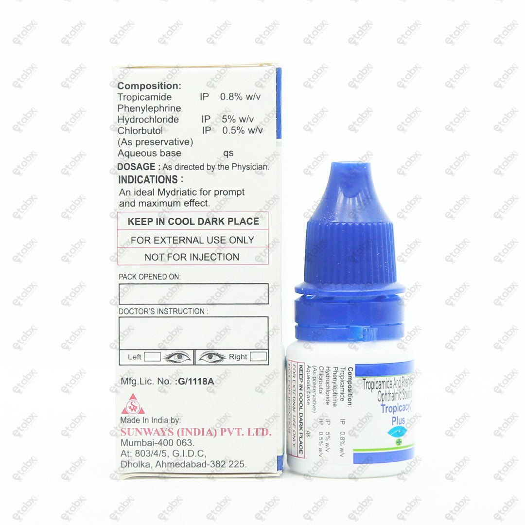 Tropicacyl Plus Drops 5ml