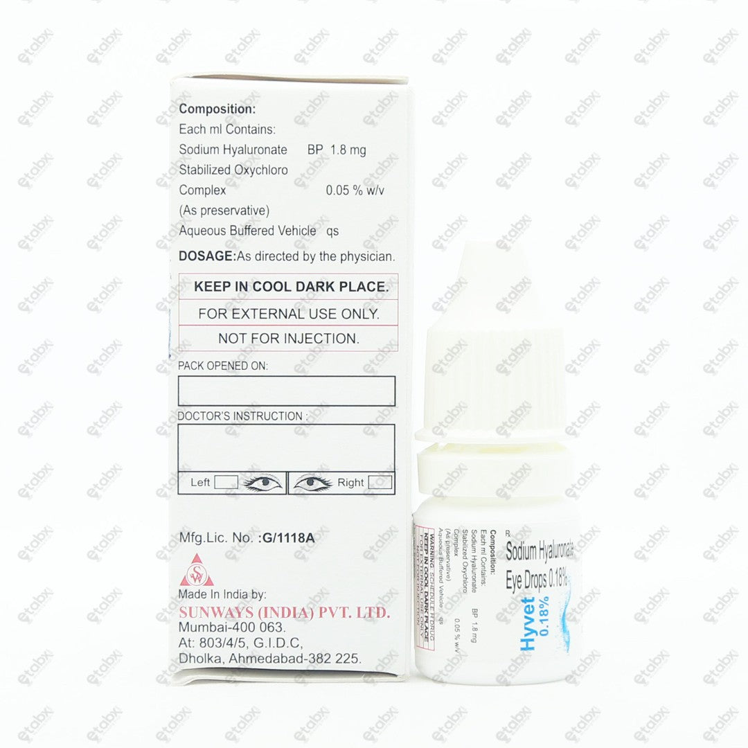 Hyvet 0.18% Eye Drops 5ml