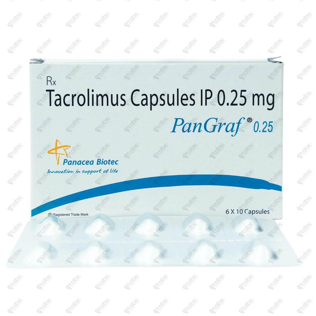 Pangraf 0.25mg Transplant Capsules 10s