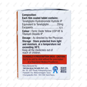 Tenitin 20mg Tablet 15's
