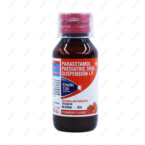 Crocin 120 Paed Strawberry Syrup 60ml