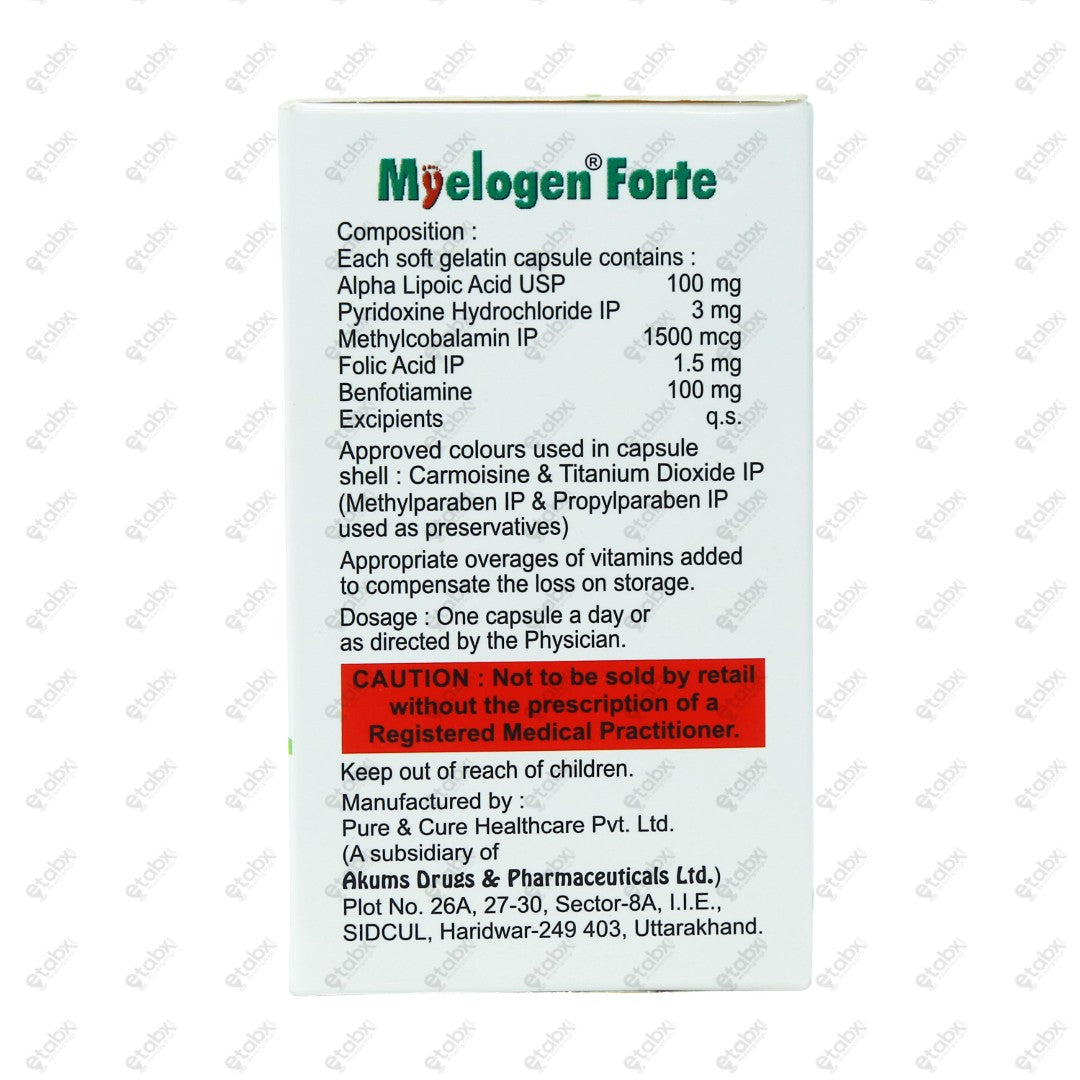 Myelogen Forte Capsule 10's