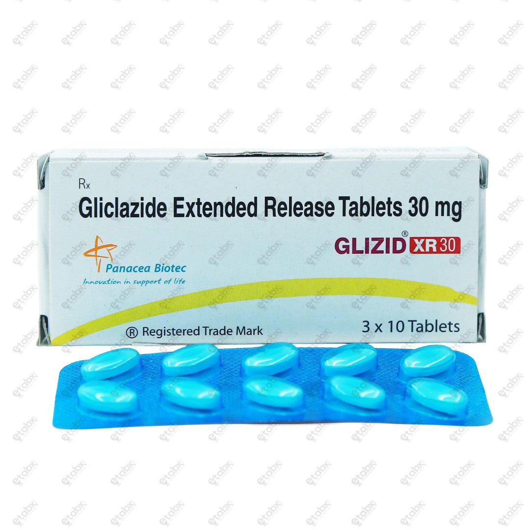 Glizid XR 30mg Tablet 15's
