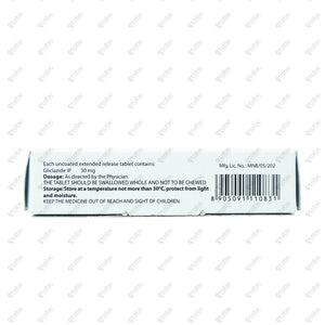 Glizid XR 30mg Tablet 15's
