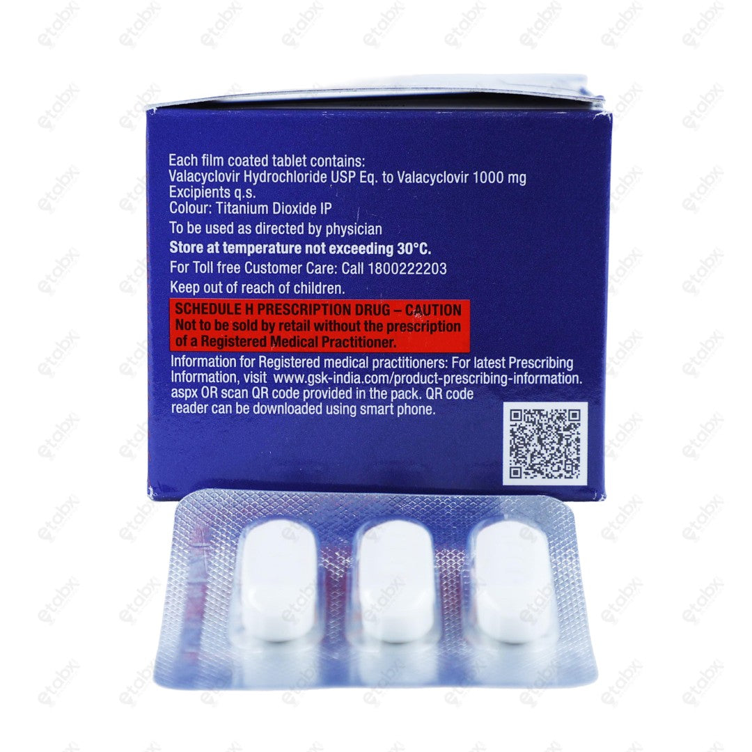 Zimivir 1000mg Tablet 3's