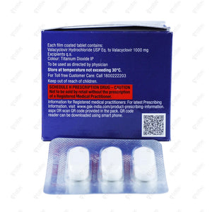 Zimivir 1000mg Tablet 3's