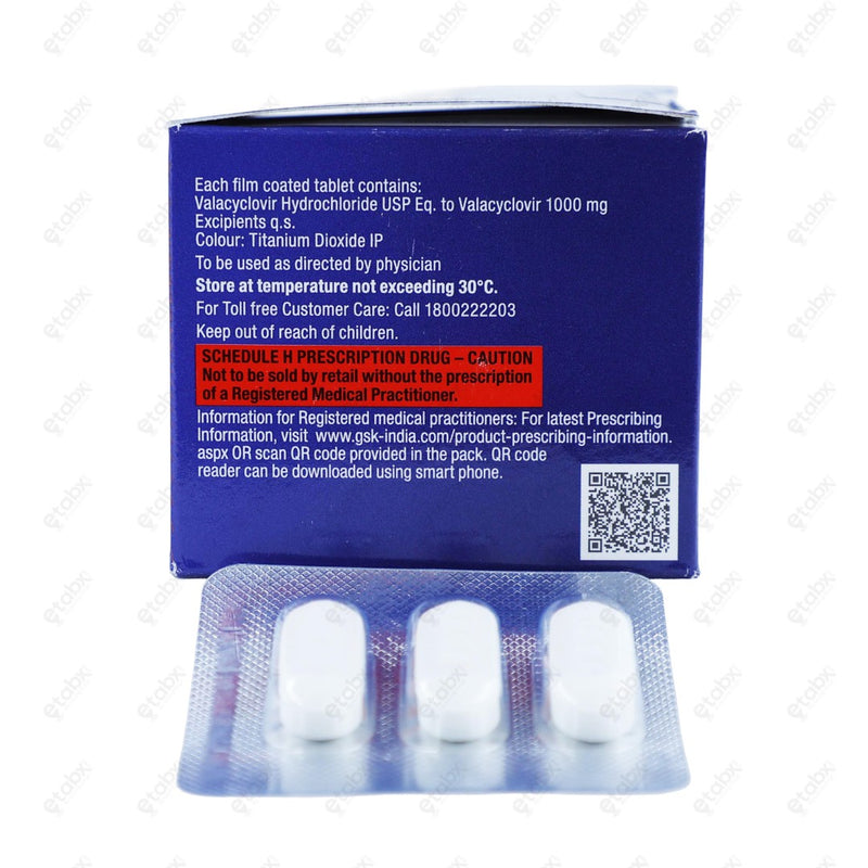 Zimivir 1000mg Tablet 3's