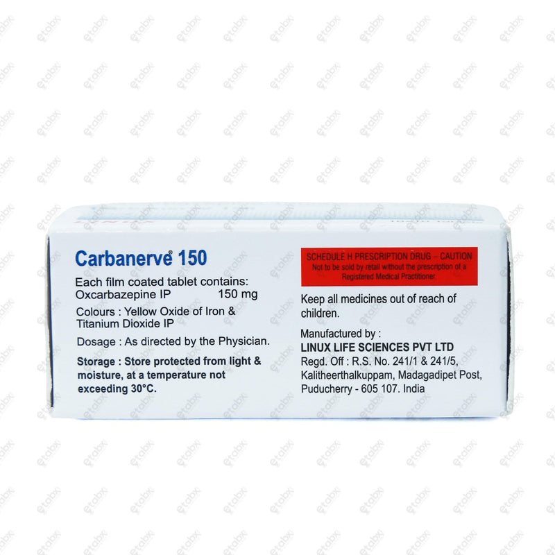 Carbanerve 150mg Tablets 10'S