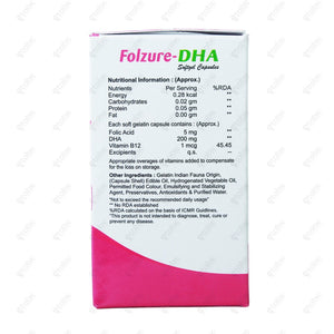 Folzure DHA Capsule 10's