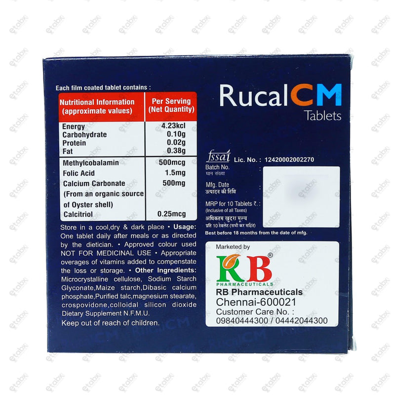 Rucal CM Tablet 10's