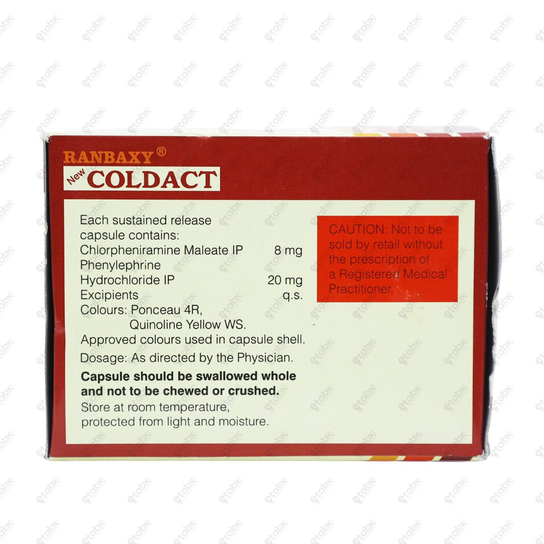 New Coldact Capsule 20's