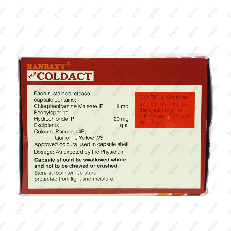 New Coldact Capsule 20's