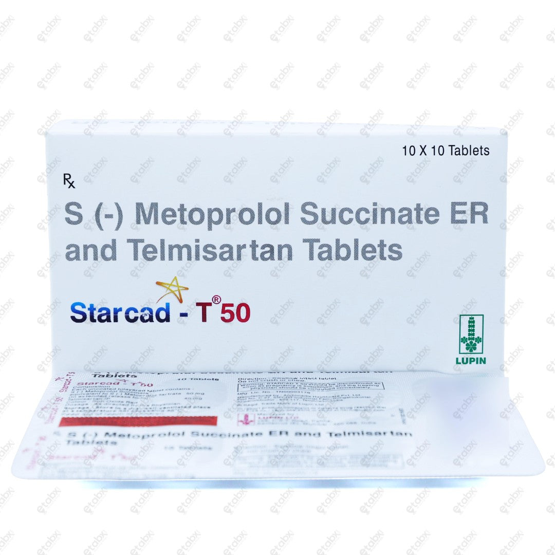 Starcad T 50mg Tablets 10's