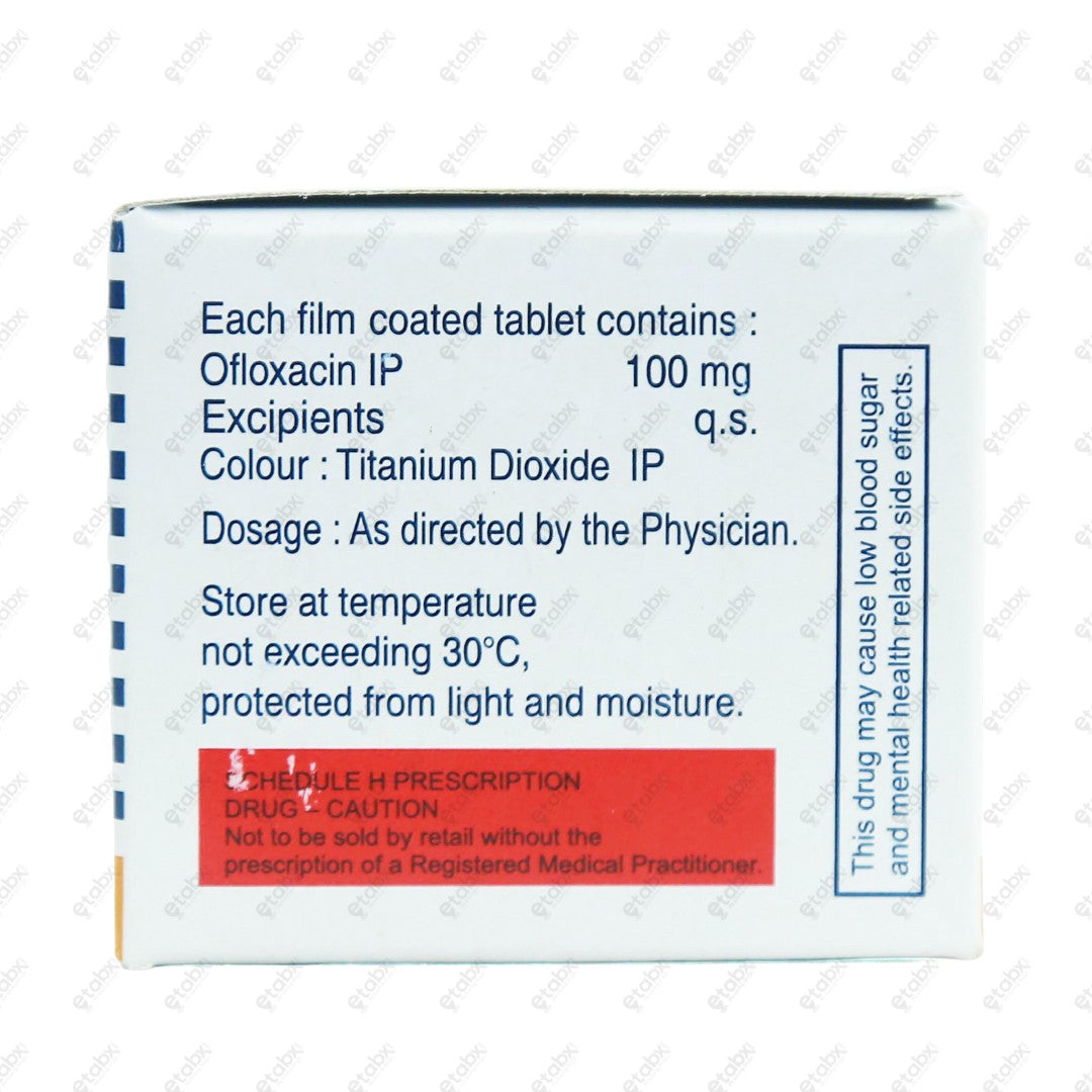 Zanocin 100 Tablet 10's