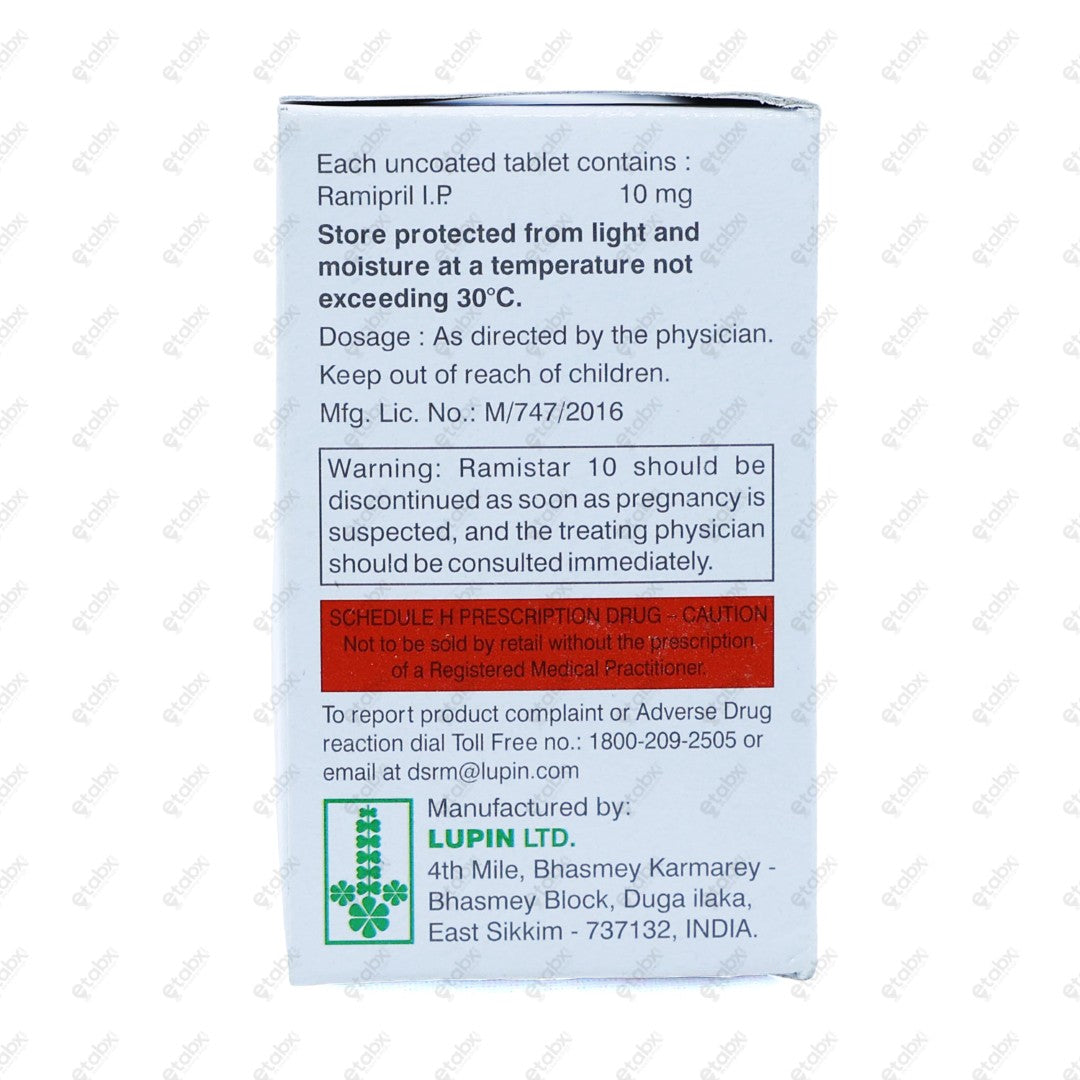 Ramistar 10mg Capsule 15's