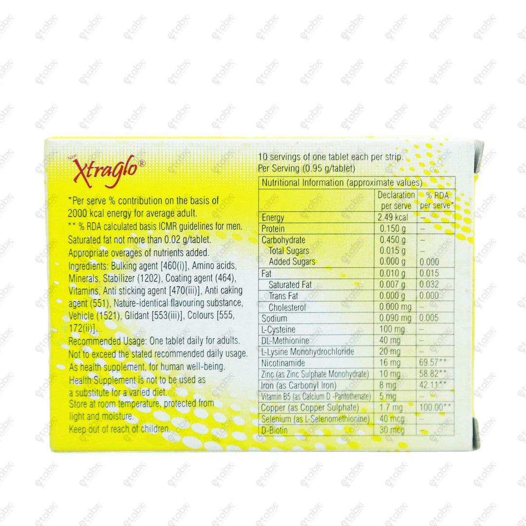 Xtraglo Tablets 10's