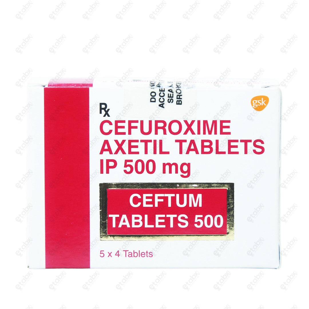 Ceftum 500mg Tablet 4's