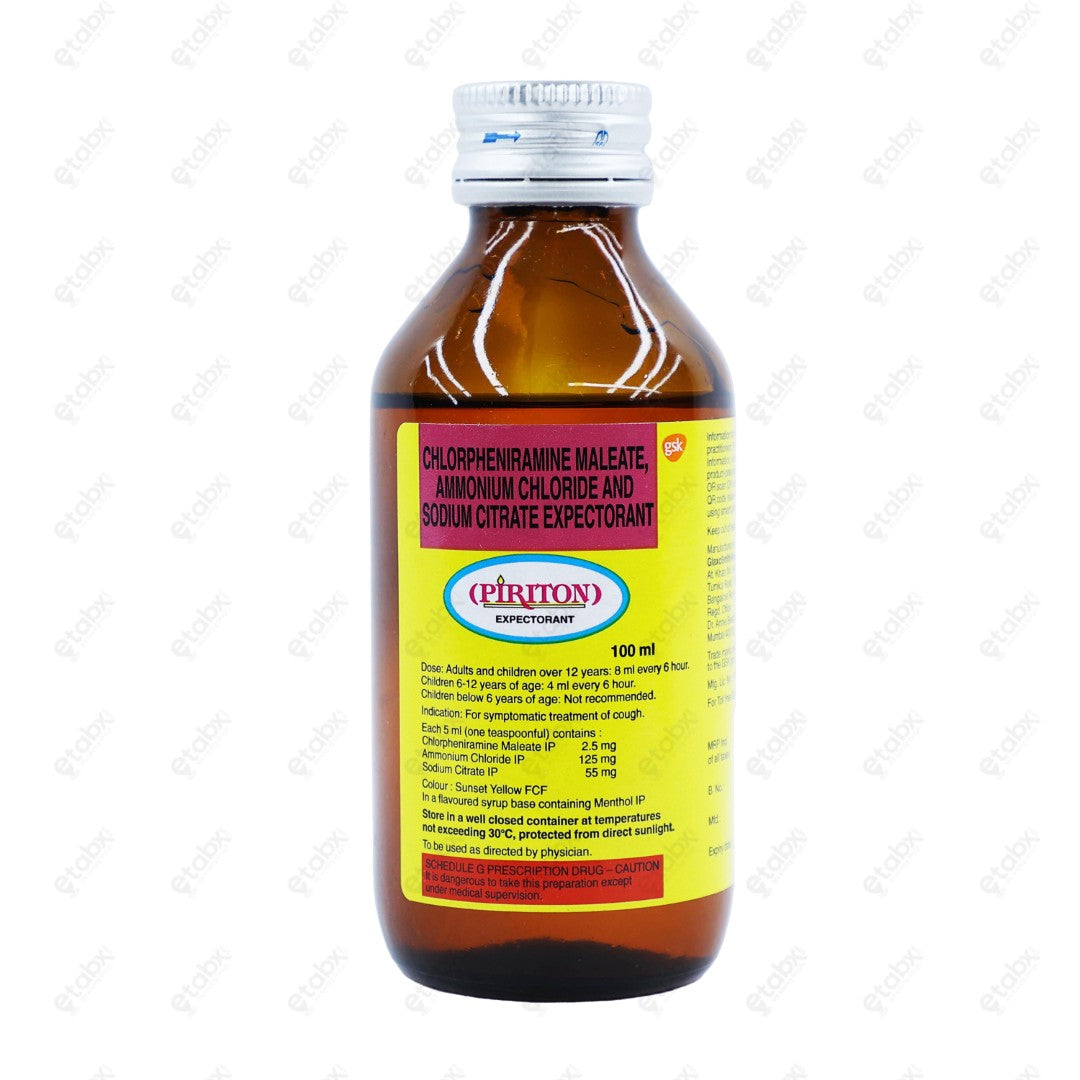 Piriton Expectorant Syrup 100ml